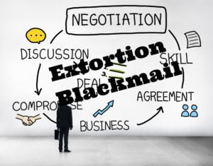 settlement negotiations or extortion
