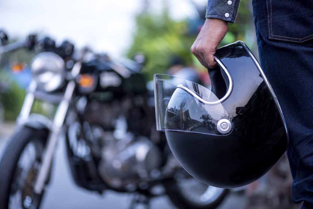 can i sue for a motorcycle accident if I wasn't wearing a helmet